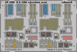Eduard 49588 EA-18G ejection seat 1/48 HASEGAWA