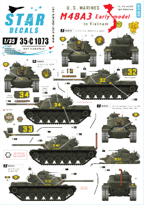 Star Decals 35-C1073 M48A3 Early model 1/35