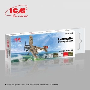 ICM 3097 Acrylic paint set for Luftwaffe training aircraft 12ml x 6
