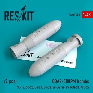 RESKIT RS48-0306 ODAB-500PM BOMBS (2PCS) 1/48