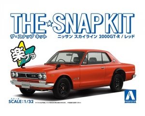 Aoshima 05884 Nissan Skyline 2000 GT-R (Red) 1/32