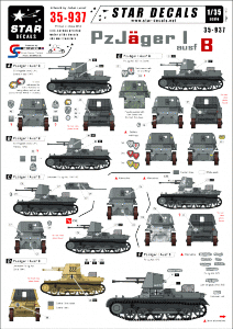 Star Decals 35-937 PzJager I ausf B 1/35