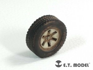 E.T. Model ER35-031 Technical Pick up Truck Weighted Road Wheels For MENG 1/35