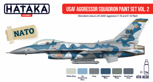 Hataka HTK-AS30 USAF Aggressor Squadron paint set vol. 2 (6x17ml)