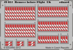 Eduard 49051 Remove before flight UK 1/48