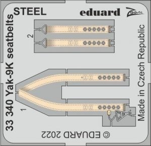 Eduard 33340 Yak-9K seatbelts STEEL ICM 1/32 