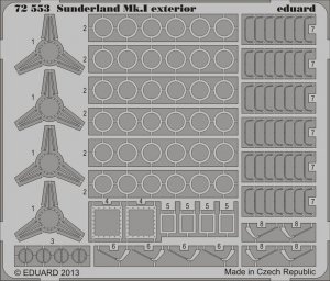 Eduard 72553 Sunderland Mk. I exterior 1/72 ITALERI