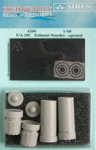 Aires 4266 F/A-18C Hornet exhaust nozzles - opened position 1/48 Hasegawa