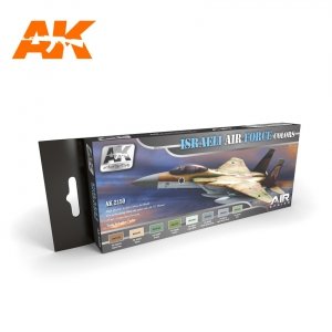 AK Interactive AK2150 ISRAELI AIR FORCE COLORS AIR SERIES SET 8x17ml