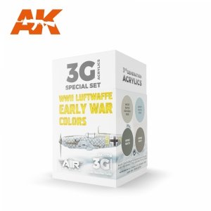 AK Interactive AK11716 WWII LUFTWAFFE EARLY WAR COLORS 4x17 ml