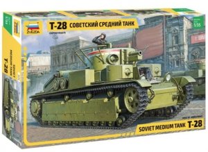 Zvezda 3694 Soviet Medium Tank T-28 (1:35)