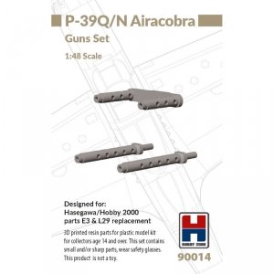 Hobby 2000 90014 P-39Q/N Airacobra Guns Set (for Hasegawa/Hobby 2000) (3D-Printed) 1/48
