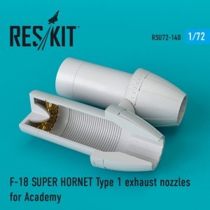 RESKIT RSU72-0140 F-18 Super Hornet Type 1 exhaust nozzles for Academy 1/72