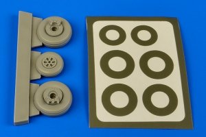 Aires 4614 OV-1 Mohawk wheels & paint masks 1/48 Roden