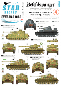 Star Decals 35-C1060 Befehlspanzer # 4 1/35