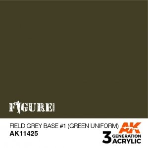 AK Interactive AK11425 Field Grey Base #1 (Green uniform) 17ml