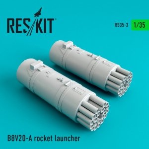 RESKIT RS35-0003 B8V20-А rocket launcher (2 pcs) (Mi-24, Mi-8,Toyota Hilux, BTR-70, URAL)   1/35
