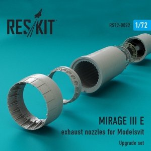 RESKIT RSU72-0022 Mirage III E exhaust nozzles for Modelsvit 1/72