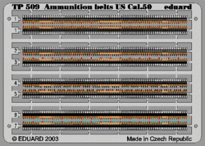 Eduard TP509 Ammunition Belts US Cal.0.50 1/35