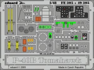 Eduard FE305 P-40B 1/48 Trumpeter