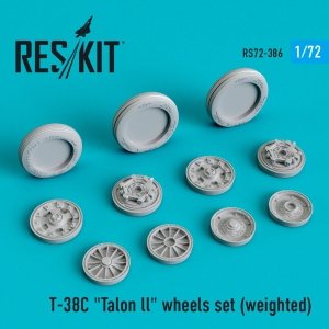 RESKIT RS72-0386 T-38C TALON LL WHEELS SET (WEIGHTED) 1/72