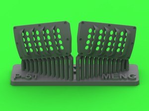 Master AM-48-193 P-51 Mustang - pokrywa wlotu powietrza do gaźnika - typ z żaluzjami dla RAF - wersja A (do modelu Meng) 1/48