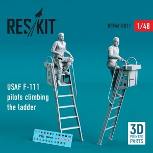 RESKIT RSF48-0011 USAF F-111 PILOTS CLIMBING THE LADDER (2 PCS) (3D PRINTED) 1/48