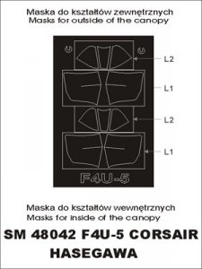 Montex SM48042 F4 U-5 Corsair HASEGAWA
