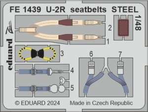 Eduard FE1439 U-2R seatbelts STEEL HOBBY BOSS 1/48