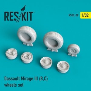 RESKIT RS32-0028 Mirage III (B,C) wheels set 1/32