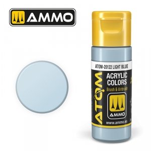 AMMO of Mig Jimenez 20122 ATOM COLOR Light Blue 20ml