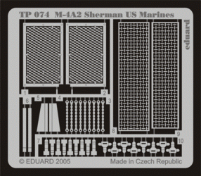 Eduard TP074 M-4A2 Sherman US Marines 1:35 Academy