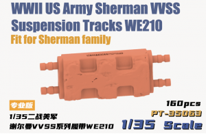 Heavy Hobby PT35063 WWII US Army Sherman VVSS Suspension Tracks WE210 1/35