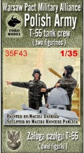 Toro 35F43 Układ Warszawski - Wojsko Polskie Załoga czołgu T-55 - Dwie figurki 1/35