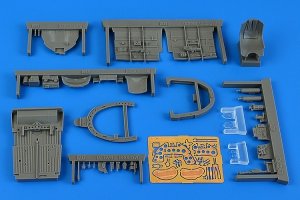 Aires 2276 Macchi MC.202 cockpit set - early v. Italeri 1/32
