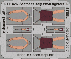 Eduard FE826 Seatbelts Italy WWII fighters STEEL 1/48