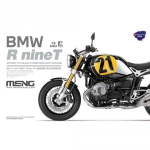 Meng Model MT-003u BMW R nineT Option 719 Black Storm Metallic Vintage Pre-coloured Edition 1/9