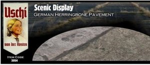 Uschi 3054 German HERRINGBONE pavement, circular 1/72