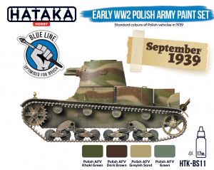 Hataka HTK-BS11 Early WW2 Polish Army paint set 4x17ml