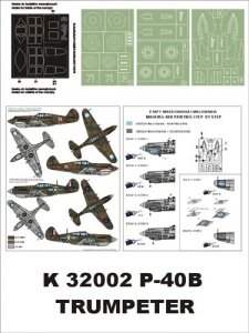 Montex K32002 P-40 B (AVG,RAF) 1/32