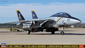 Hasegawa SP673-52473 F-14B Tomcat 'VF-103 Jolly Rogers' w/ High Detail Nozzle Parts 1/72