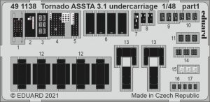 Eduard 491138 Tornado ASSTA 3.1 undercarriage for Revell 1/48