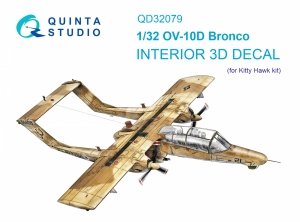Quinta Studio QD32079 OV-10D 3D-Printed & coloured Interior on decal paper (KittyHawk) 1/32