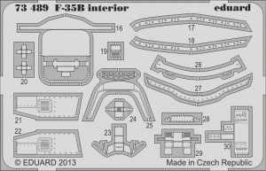 Eduard 73489 F-35B interior S. A. 1/72 FUJIMI