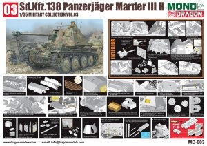 Dragon MD003 Sd.Kfz.138 Panzerjager MARDER III H w/Interior 1/35