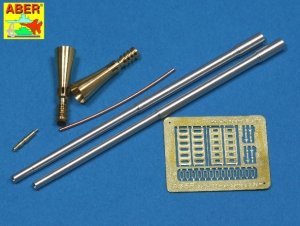 Aber 35L-100 Set of 5,5cm Rheinmetall Geraet 58 barrels for German E-50 Flakpanzer (1:35)	