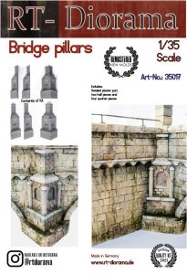RT-Diorama 35017 Bridge Pillars (6pcs) 1/35