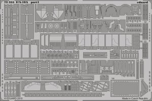 Eduard 73355 F/A-18A Photo etched set for ACADEMY 1/72