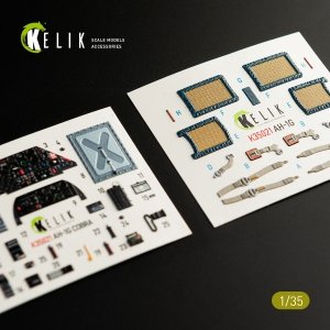 KELIK K35021 AH-1G COBRA INTERIOR 3D DECALS FOR ICM KIT 1/35