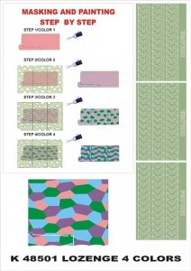 Montex K48501 Lozenge 4 Colors 1/48